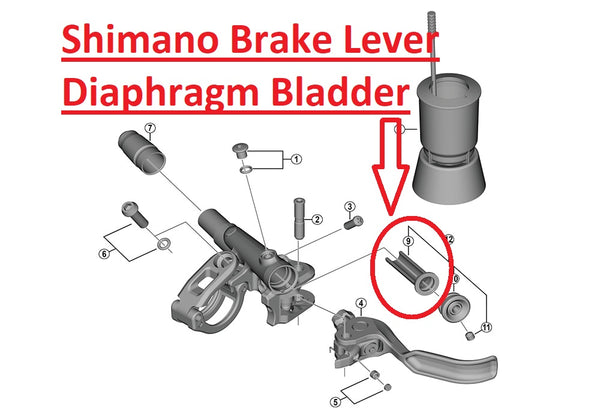 Shimano DEORE SLX XT XTR Brake Lever Hose Cover Repair Part